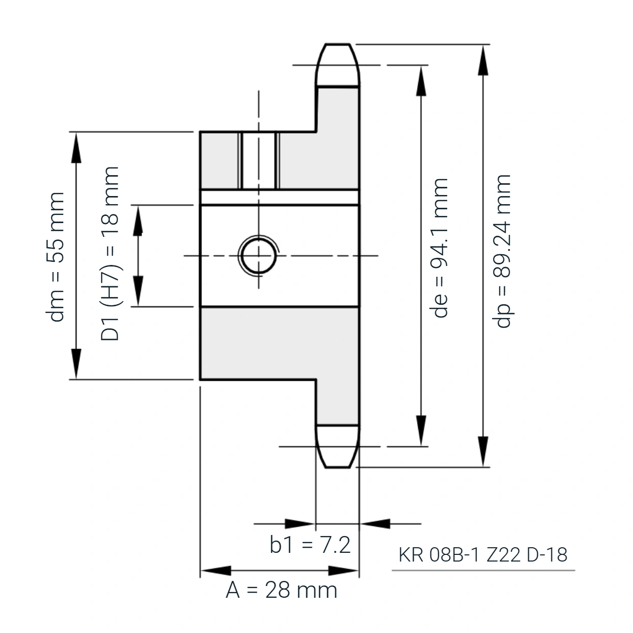 KR 08B-1 Z22 D-18
