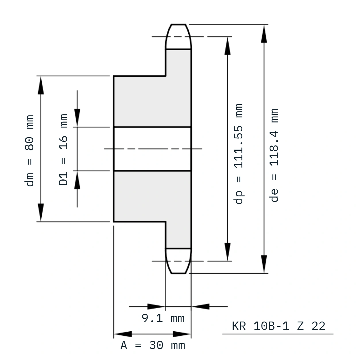 KR 10B-1 Z 22 GH