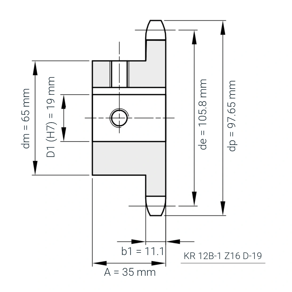 KR 12B-1 Z16 D-19