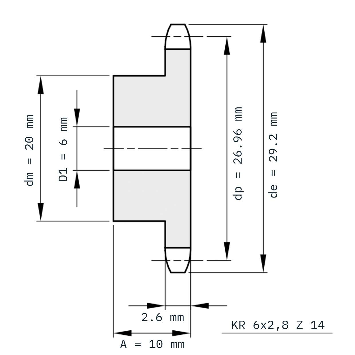 KR 6x2,8 Z 14