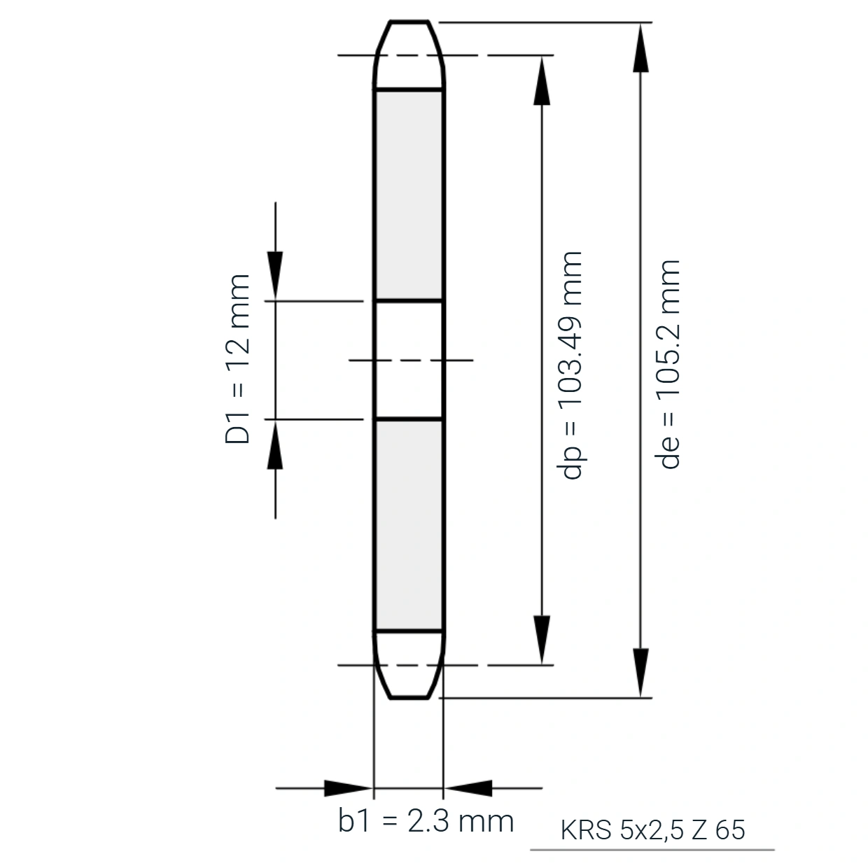 KRS 5x2,5 Z 65