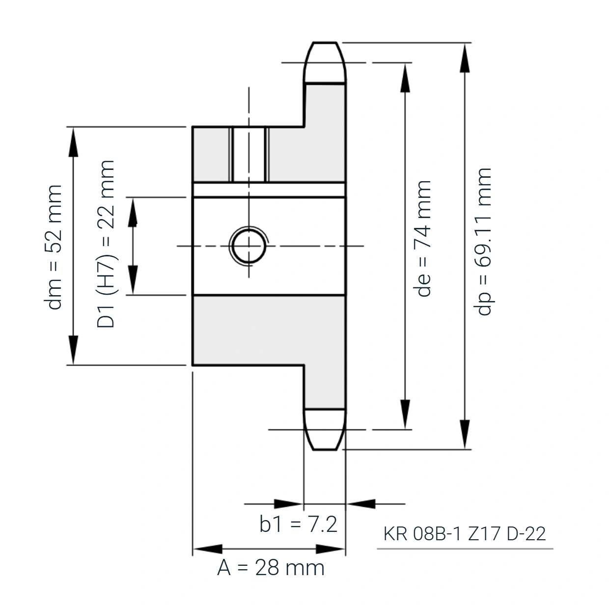 KR 08B-1 Z17 D-22