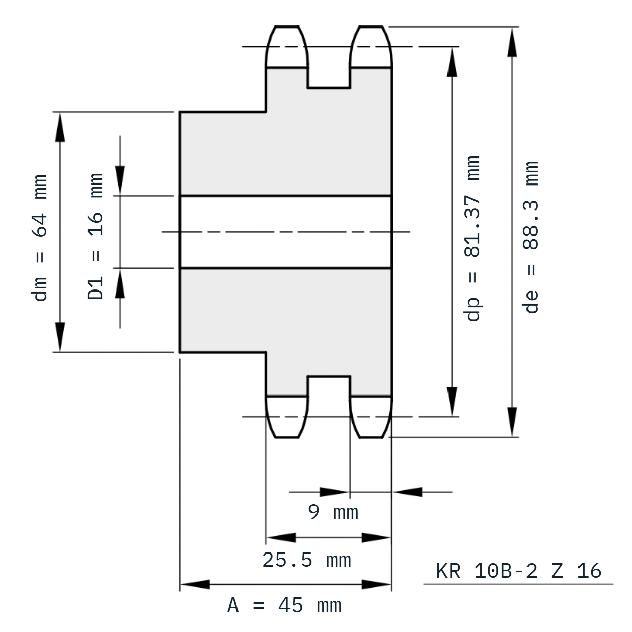 KR 10B-2 Z 16