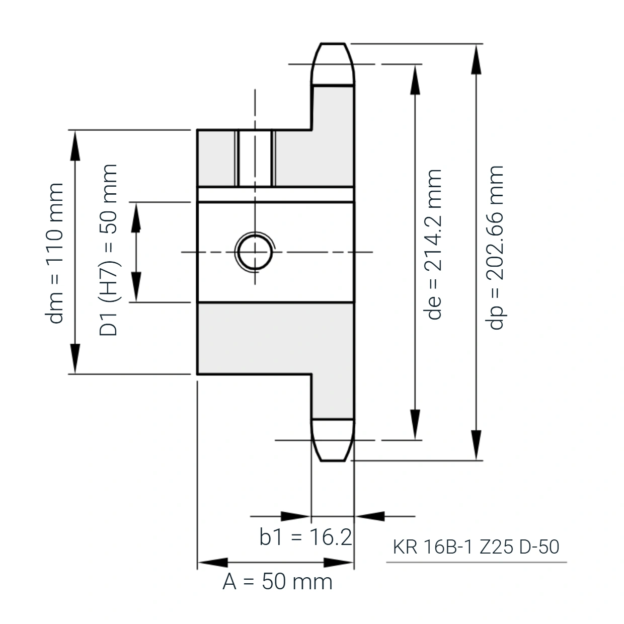 KR 16B-1 Z25 D-50