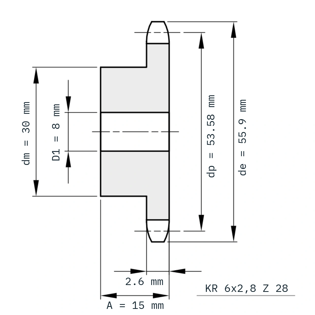 KR 6x2,8 Z 28