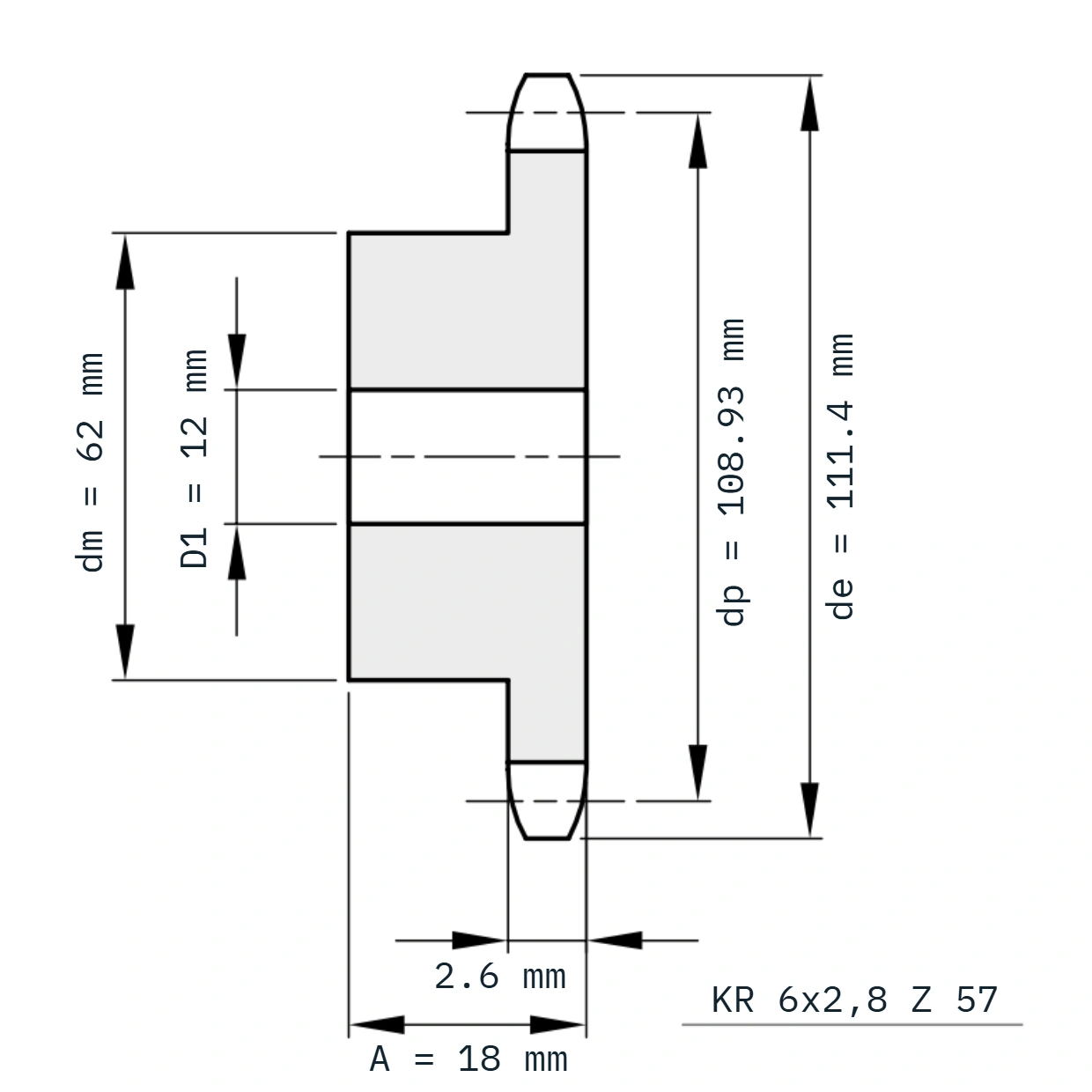 KR 6x2,8 Z 57