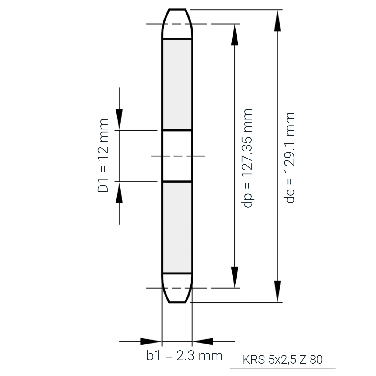 KRS 5x2,5 Z 80